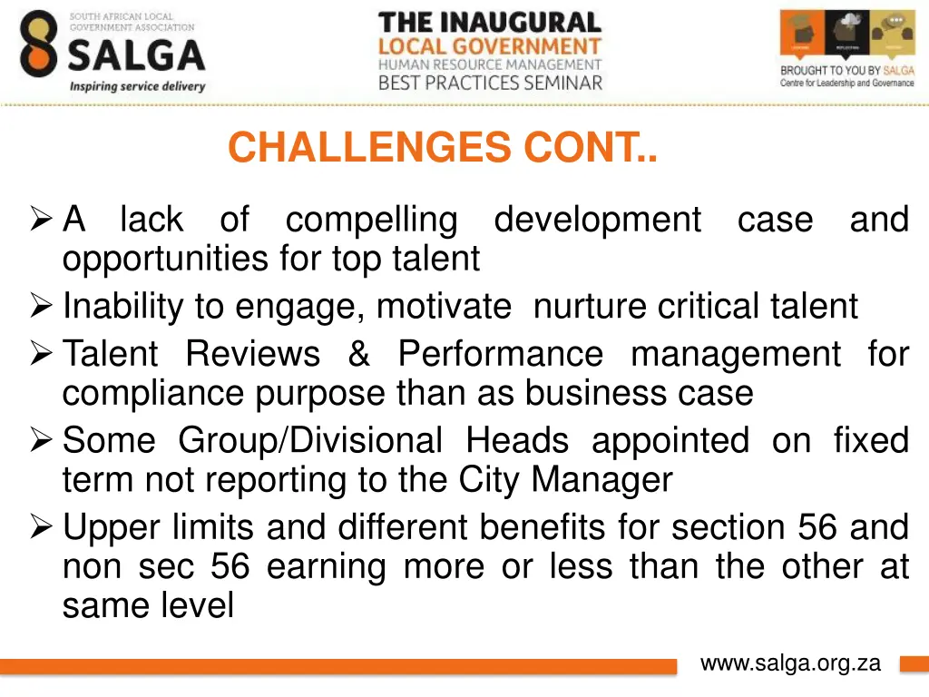 challenges cont