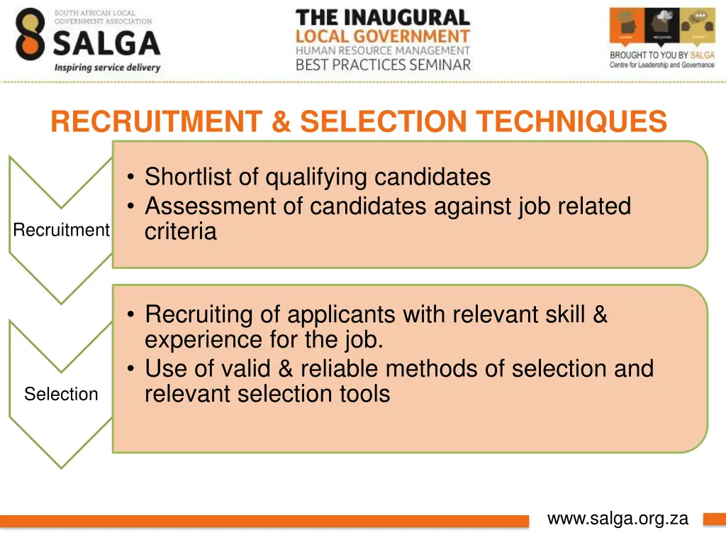 recruitment selection techniques
