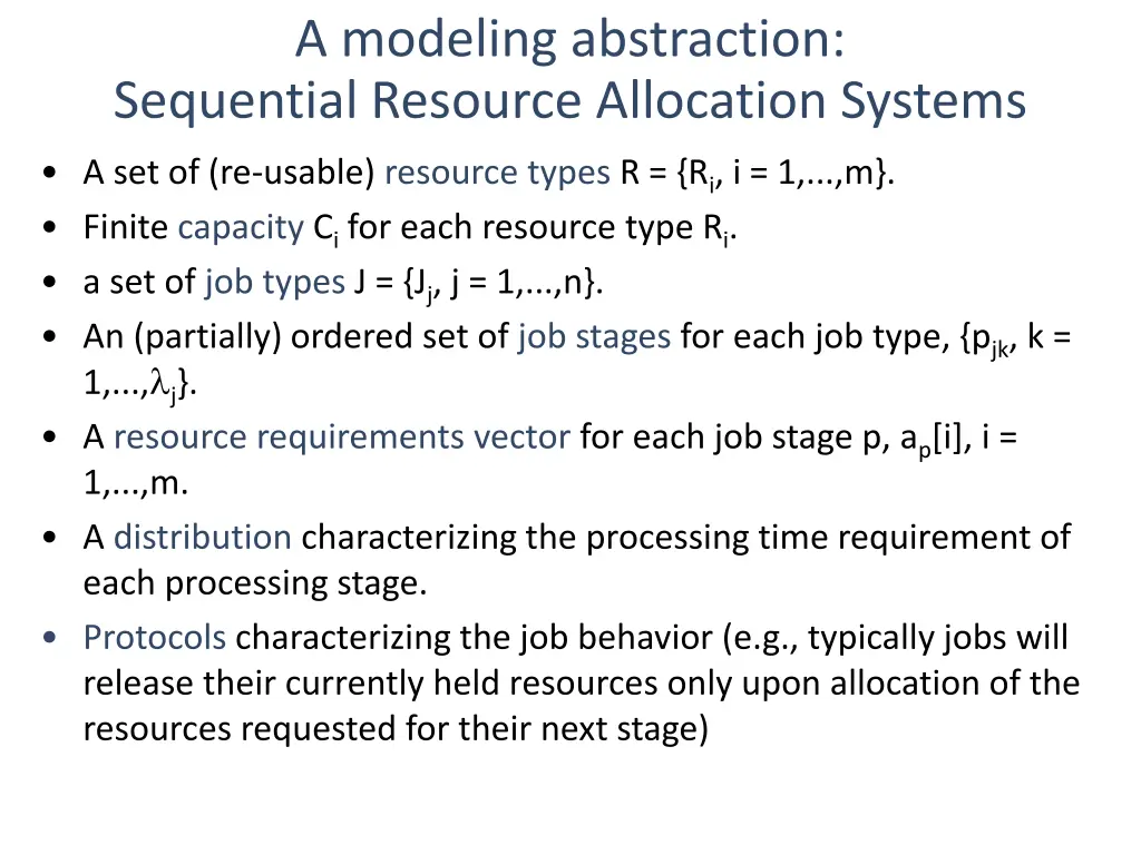a modeling abstraction sequential resource