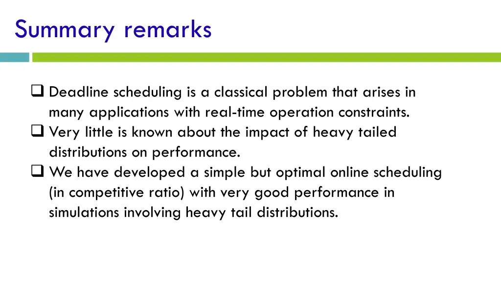 summary remarks