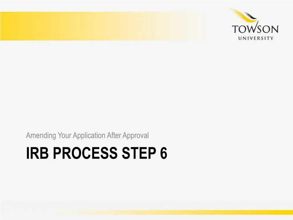 amending your application after approval