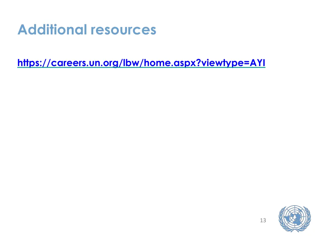 additional resources