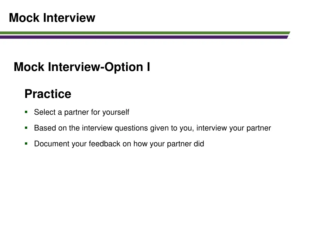 mock interview