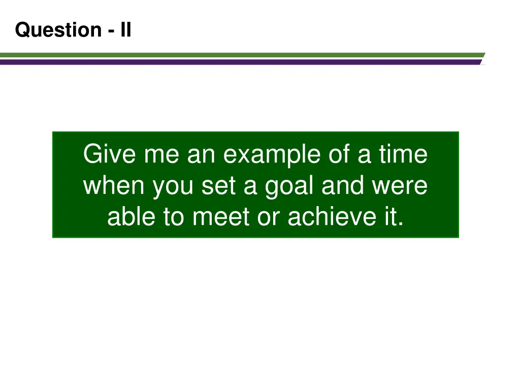 question ii