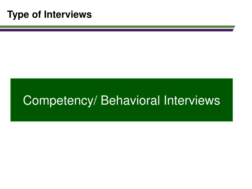 type of interviews 1