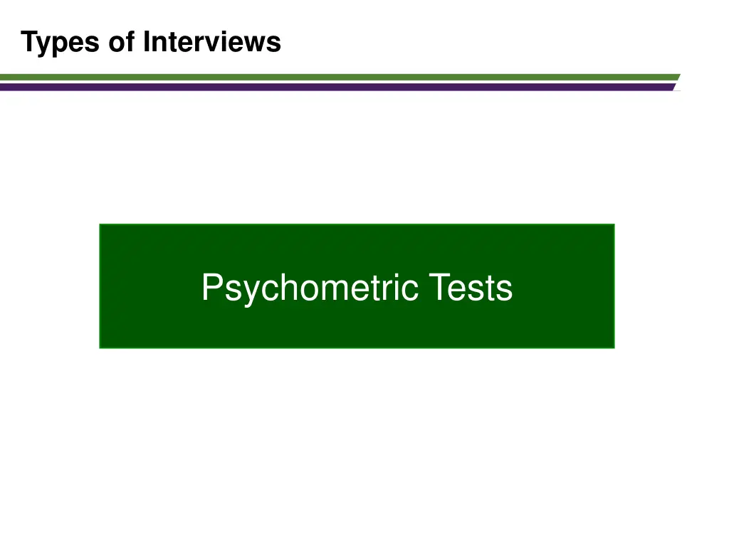 types of interviews