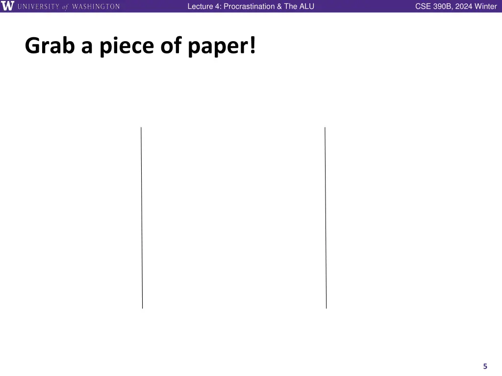 lecture 4 procrastination the alu 3