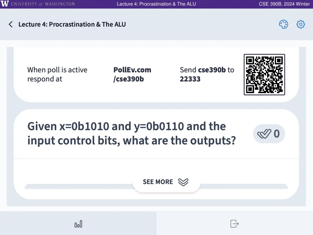 lecture 4 procrastination the alu 31