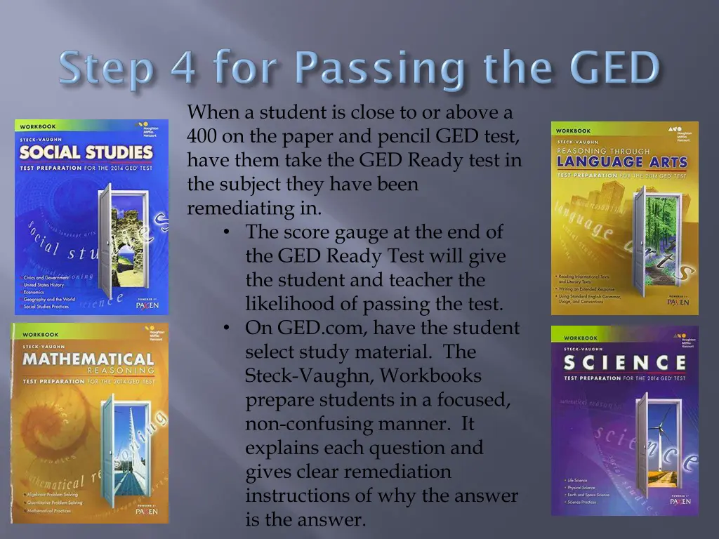 when a student is close to or above