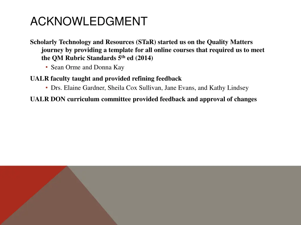 acknowledgment