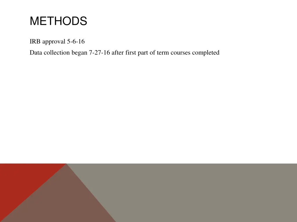 methods