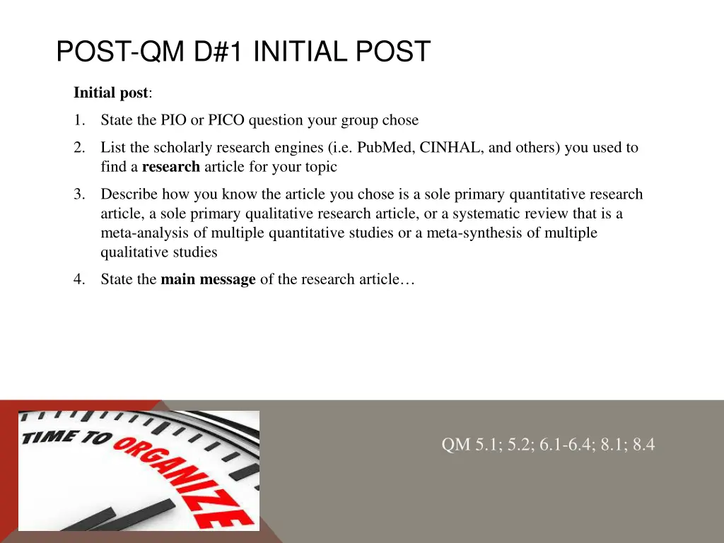post qm d 1 initial post