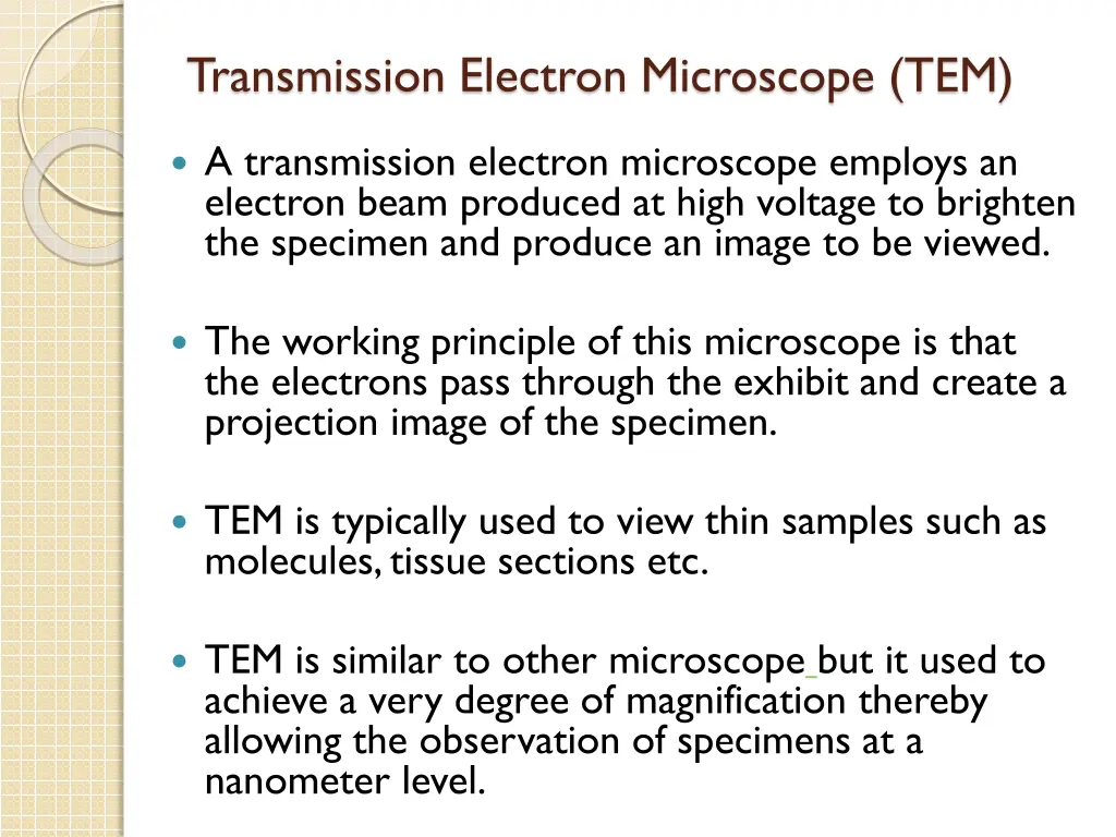 transmission electron microscope tem