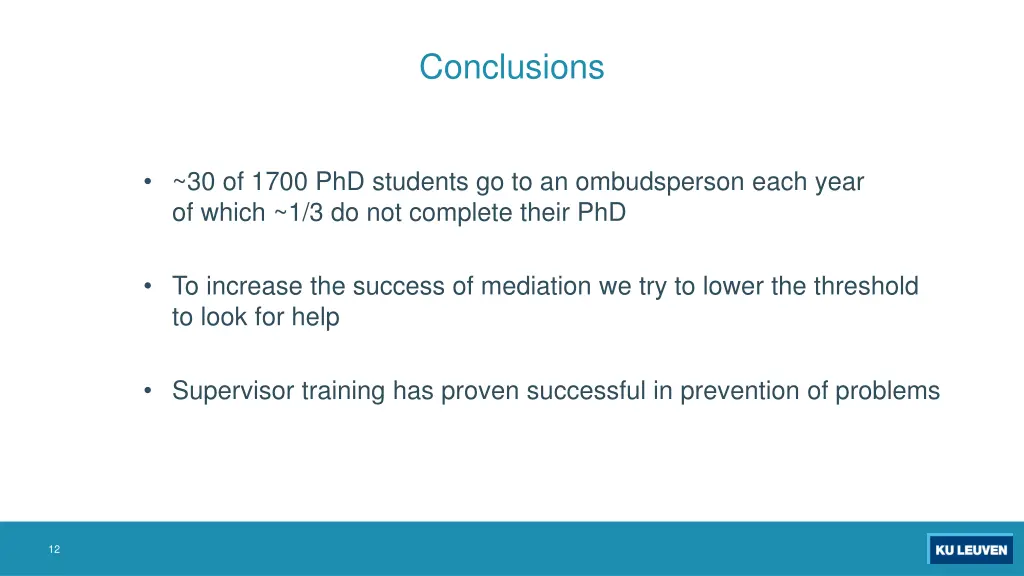 conclusions