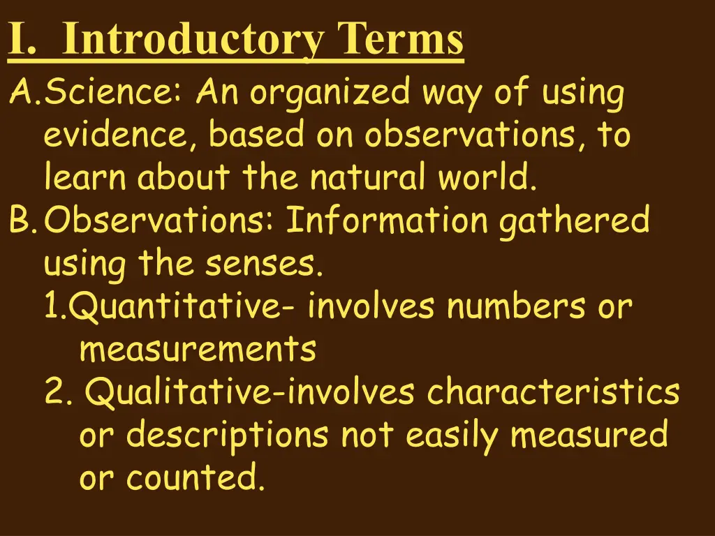 i introductory terms