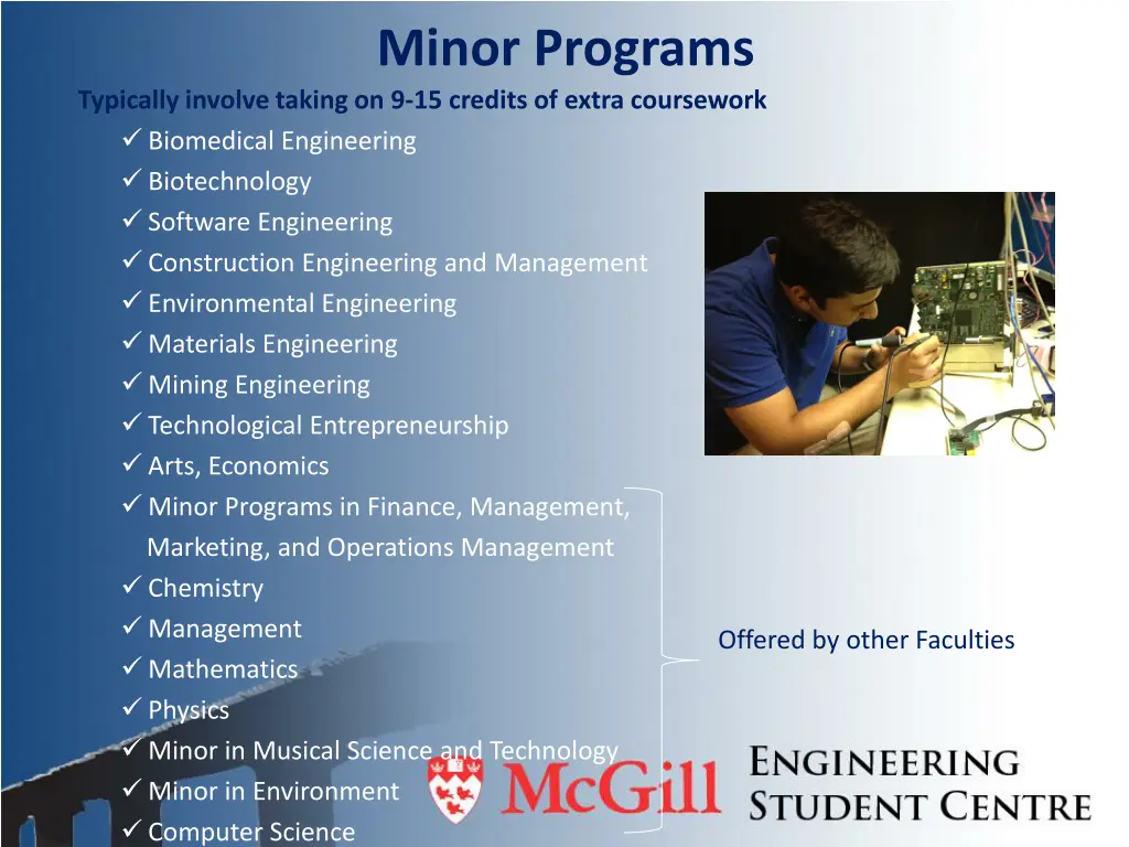 minor programs