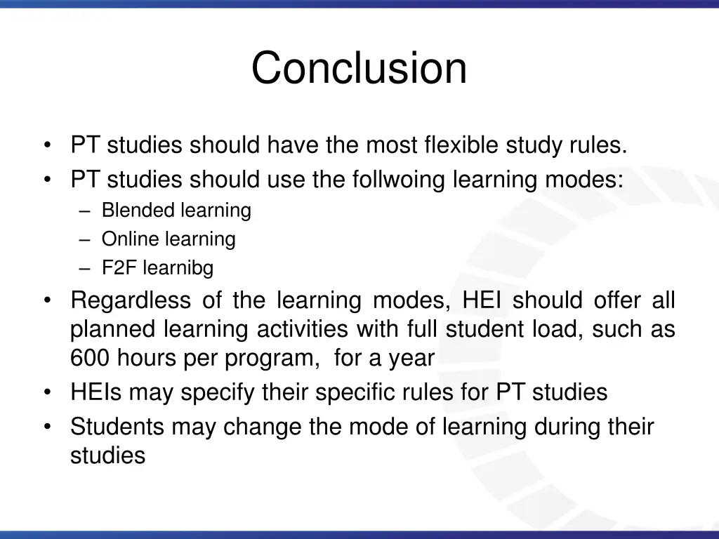 conclusion