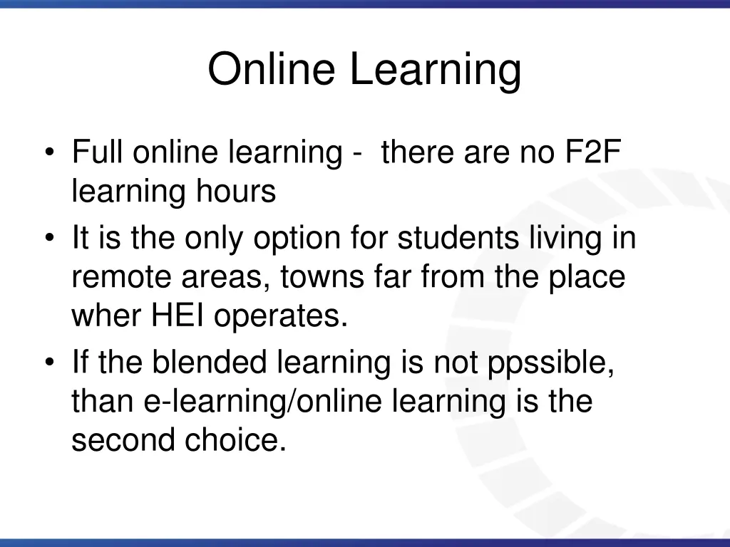 online learning