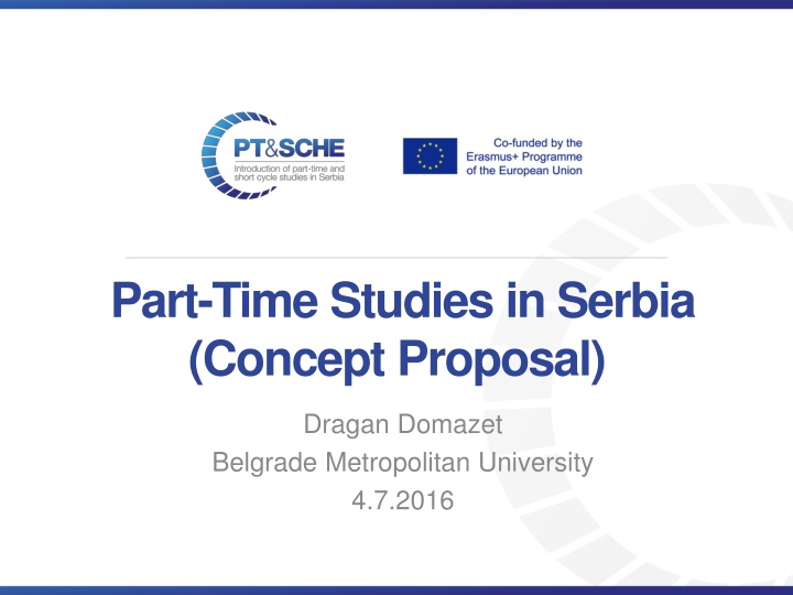 part time studies in serbia concept proposal