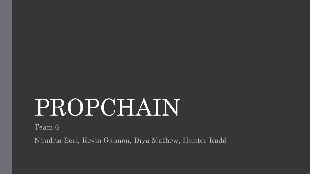 propchain team 6