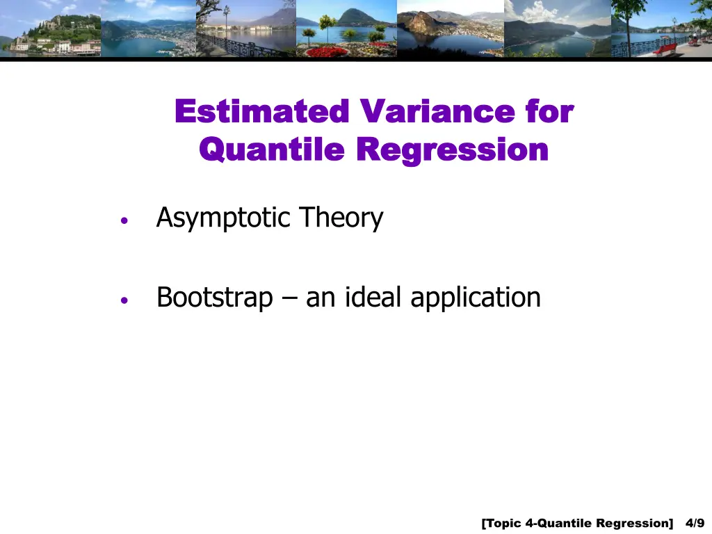 estimated variance for estimated variance