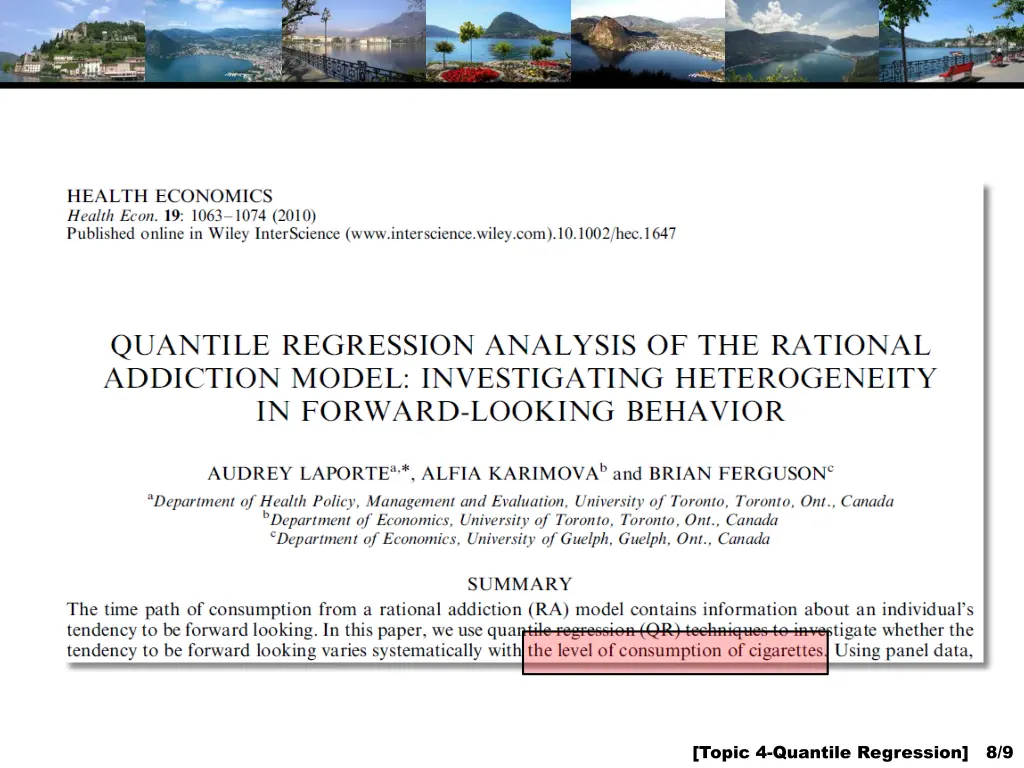 topic 4 quantile regression 8 9