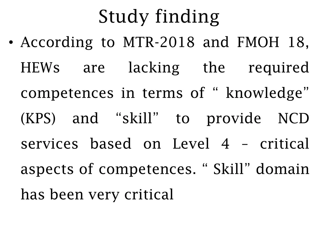 study finding 1