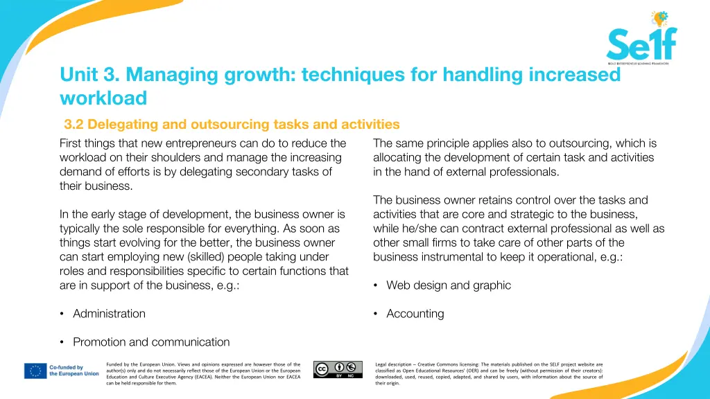 unit 3 managing growth techniques for handling 1