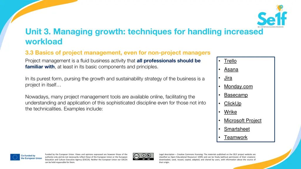 unit 3 managing growth techniques for handling 2
