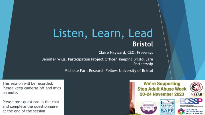 listen learn lead