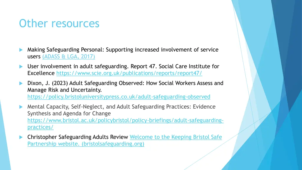 other resources