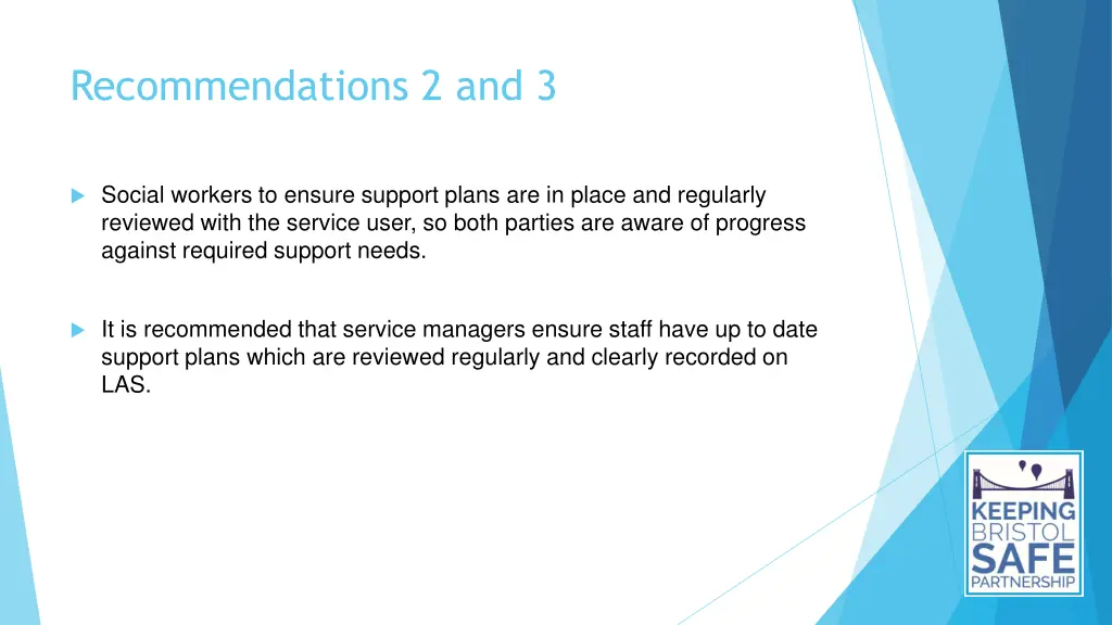 recommendations 2 and 3