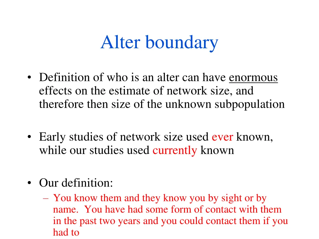alter boundary