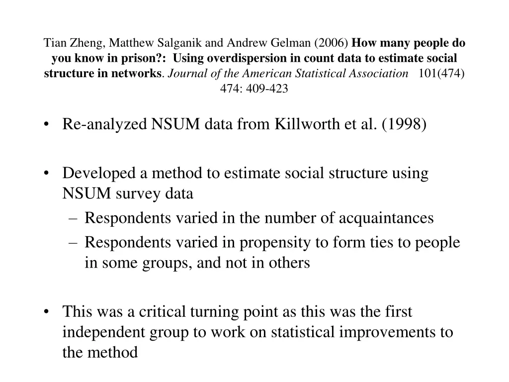 tian zheng matthew salganik and andrew gelman