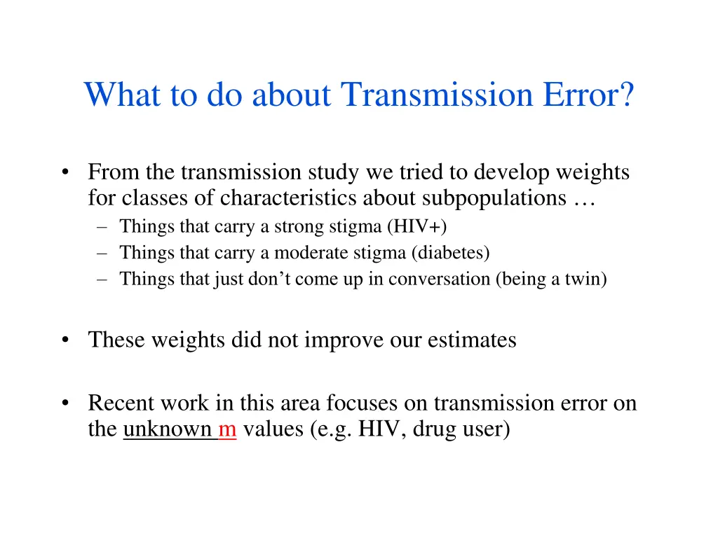 what to do about transmission error