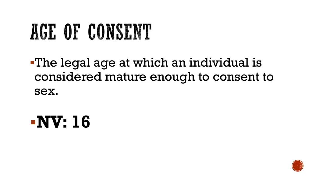 age of consent