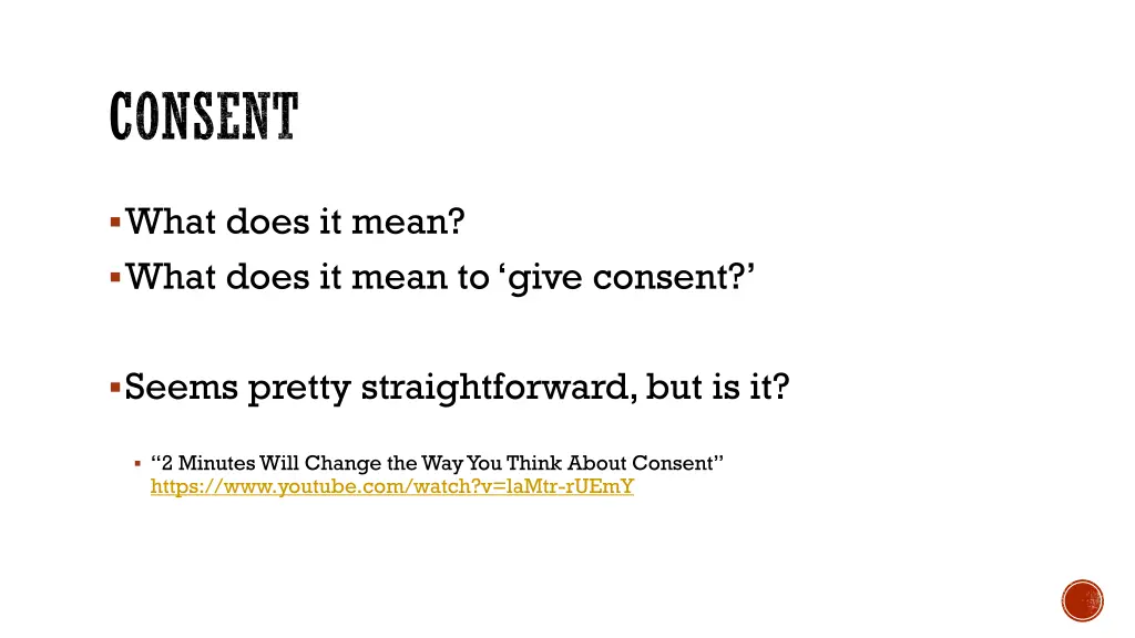consent