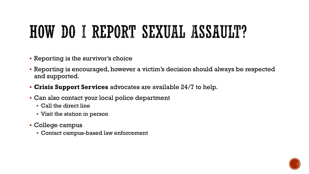 how do i report sexual assault