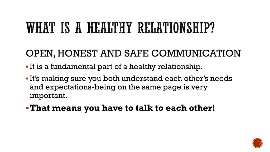 what is a healthy relationship