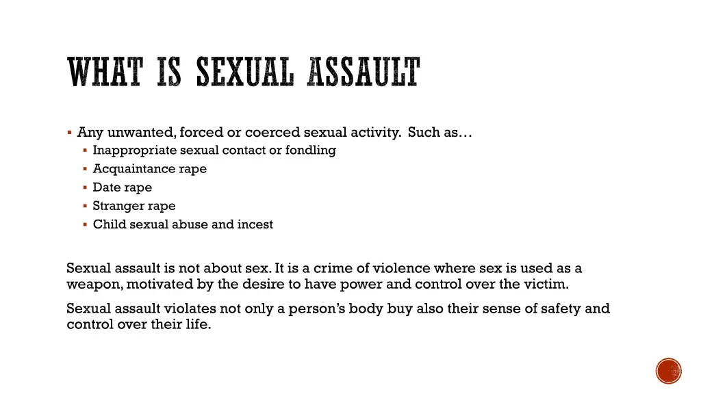 what is sexual assault