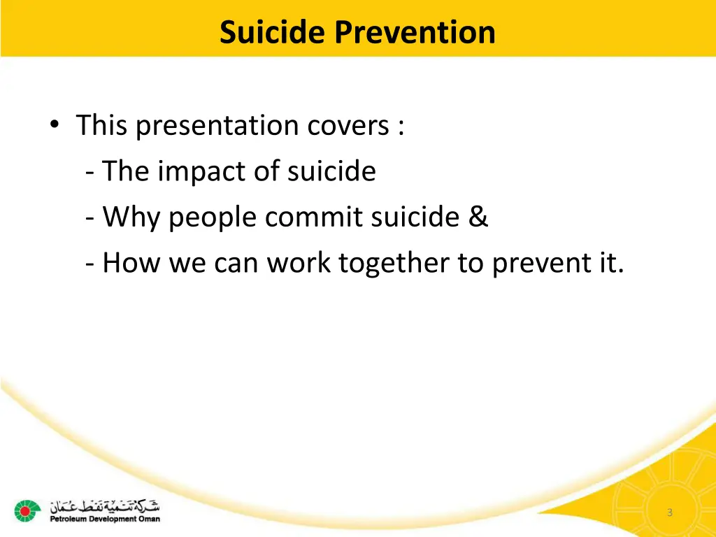suicide prevention