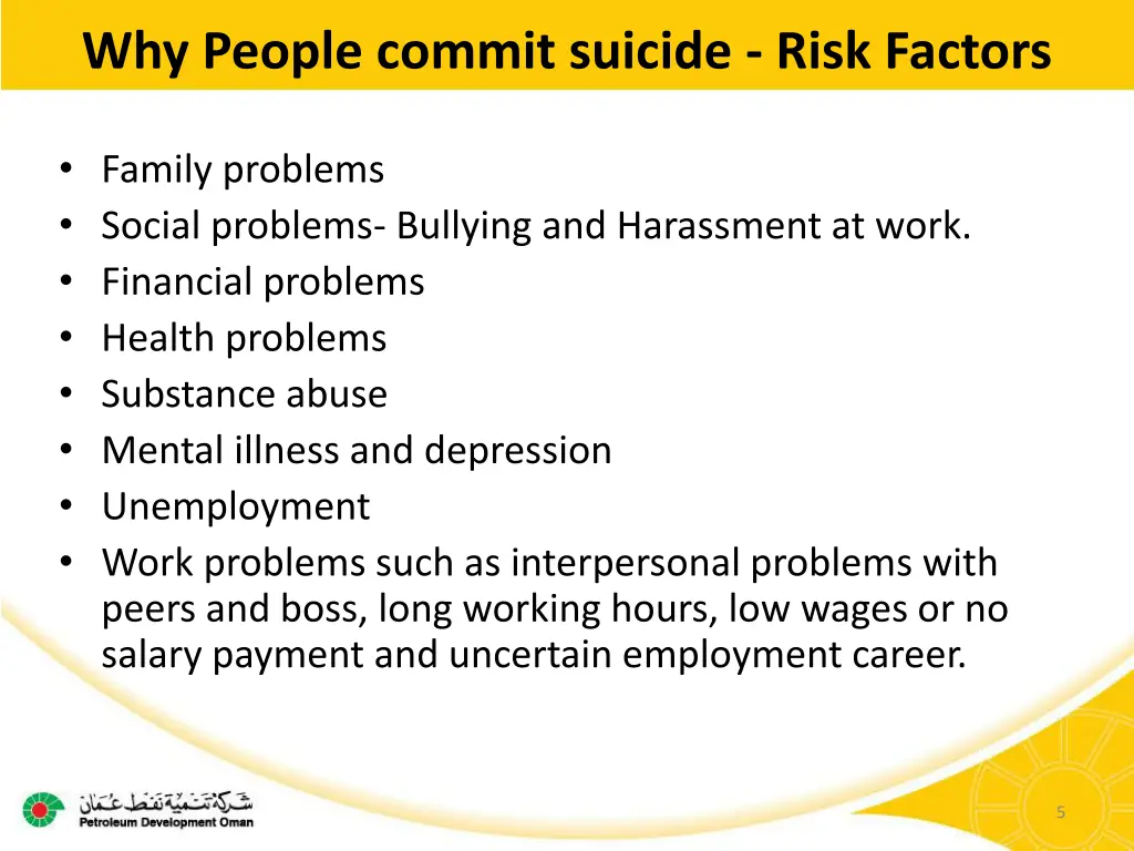 why people commit suicide risk factors