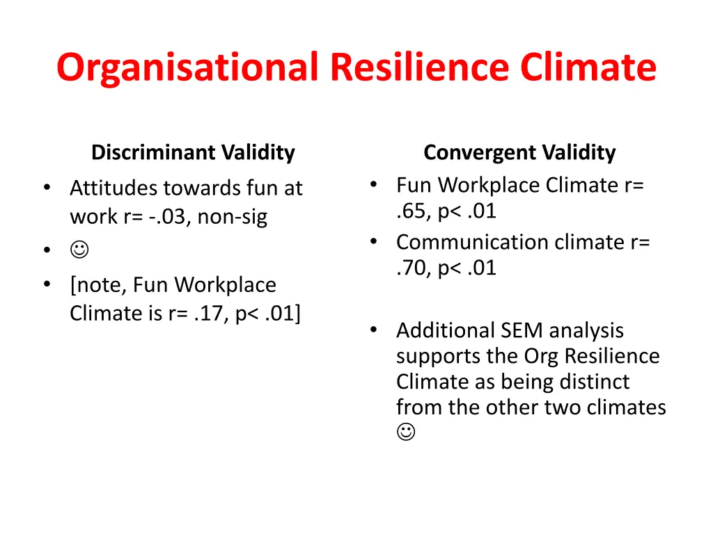 organisational resilience climate 1