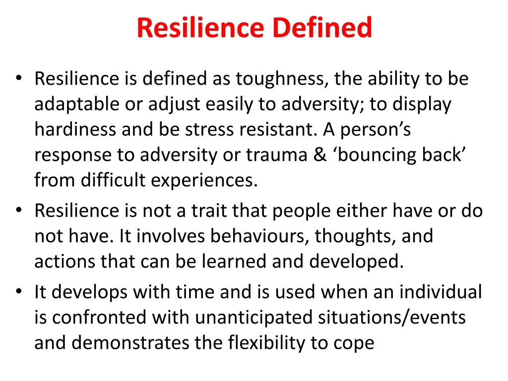 resilience defined