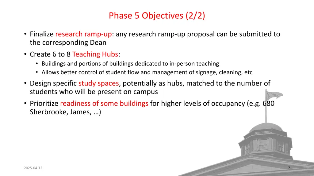 phase 5 objectives 2 2