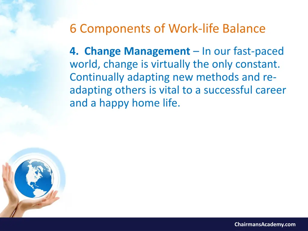 6 components of work life balance 5