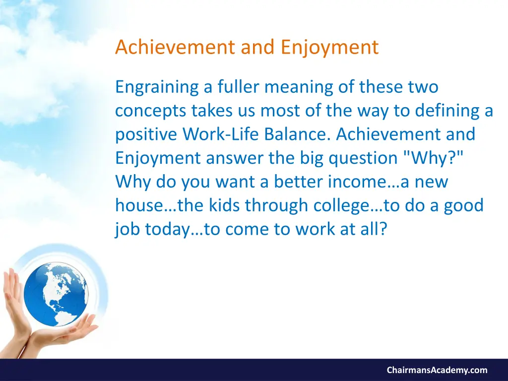 achievement and enjoyment 1