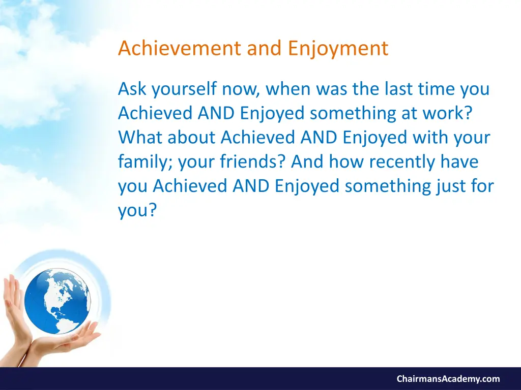 achievement and enjoyment 6