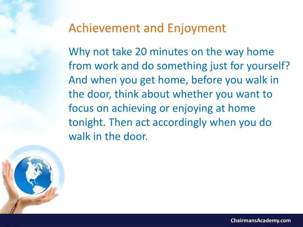 achievement and enjoyment 7