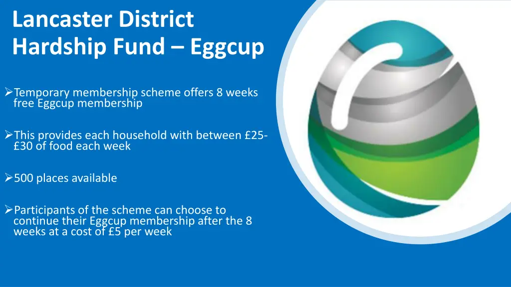 lancaster district hardship fund eggcup 1